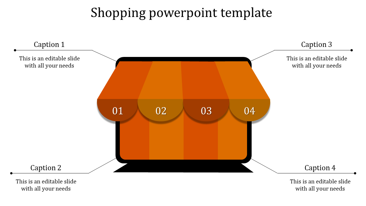 shopping powerpoint template-shopping powerpoint template-orange